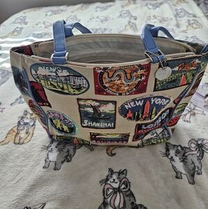 SALE ** BRAND NEW ** Colorful Passport Travel-Themed Handbag